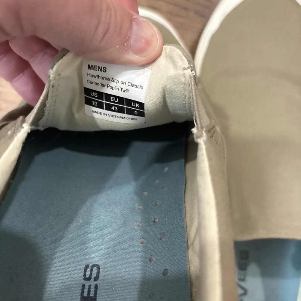 seavees mens 10, Tan Deck Shoe, Slip On